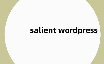 salient wordpress